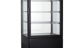 Panorama display case - 68 liters - black