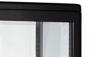 Panorama display case - 68 liters - black