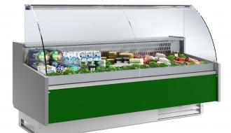 Refrigerated counter Around - 2,5 x 0,99 m - 505 litre