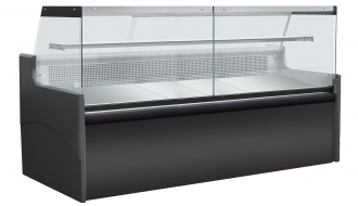 Refrigerated display cabinets for meat - 2,48 m - 774 litres - black