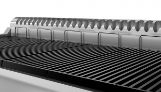 Gas grill 1.0 m - Stainless steel