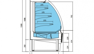 Wall shelf 0,97 m / 0,81 m