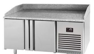 Pizza preparation refrigerated (EN) - with 2 doors and granite top