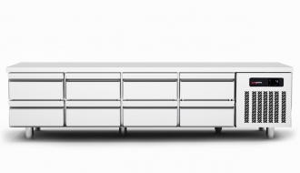 Refrigerated substructure (GN) with 8 drawers 1/2