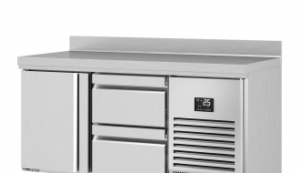 Refrigerated table - with 1 door and 2 drawers 1/2