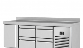 Refrigerated table - with 1 door and 4 drawers 1/2