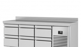 Refrigerated table (GN) - with 6 drawers 1/2