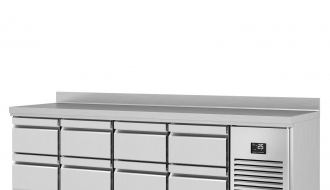 Refrigerated table (GN) - with 8 drawers 1/2