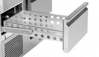 Saladette / Kühltisch ECO - 0,9 x 0,7 m - mit 4 Schubladen 1/2