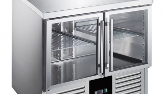 Saladete / Refrigerated Pizza fridge PREMIUM - 0,9 x 0,7 m - 2 glass doors