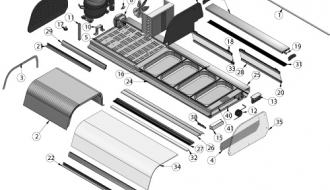 Tapas - Refrigerated display case for 4 x GN 1/3