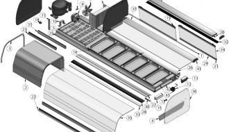 Tapas - Refrigerated display case for 6 x GN 1/3