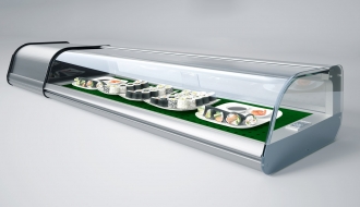 Sushi - Refrigerated display case for 4x 1/3 GN