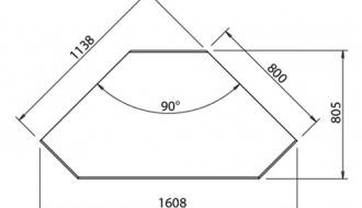 Corner Cupboard 90° (internal)