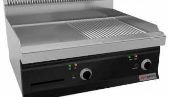 Electric griddle - smooth (8 kW) incl. base frame | grill plate | griddle plate | roaster | griddle | grill | gastronomy