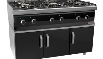 Gas stove - 2x burners (9.5 kW) with pilot flame incl. base frame | cooker | gastronomic hob | stove | gas hob