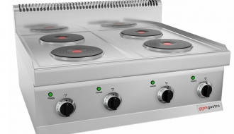 Electric stove 4x plates round (10.4 kW)