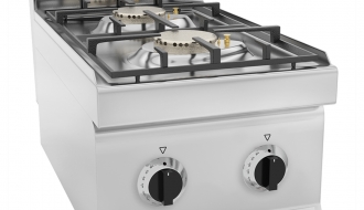 Gas stove 2x burners (10 kW) with pilot flame