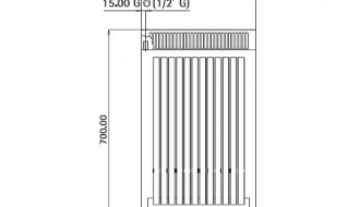 Gas Lavasteingrill (5,3 kW) - Grillrost neigbar - inkl. Unterbau mit 1 Tür