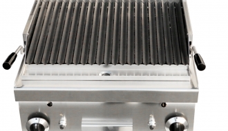 Gas lava rock grill (14 kW) - grill tilt