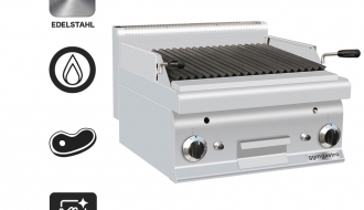 Gas lava rock grill (14 kW) - grill tilt