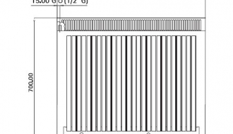 Gas Lavasteingrill (10,6 kW) - Grillrost neigbar - inkl. Unterbau mit 2 Türen