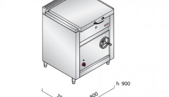 Electric tilting frying pan 60 litres (9 kW)