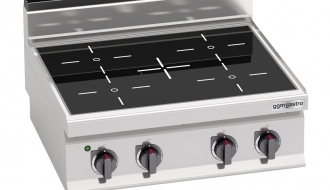 Power induction stove (14 kW) - 4 hobs