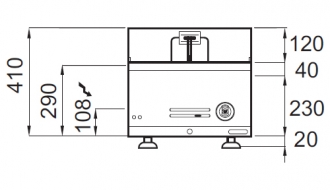 Electric deep fryer 10 +10 litres (12 kW)