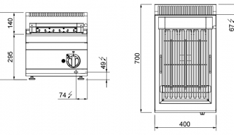 Electric barbecue (4 kW)