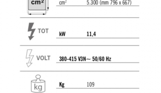 Electric griddle - smooth (11.4 kW)