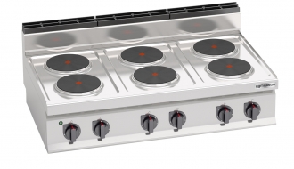 Electric cooker 6xplates round (15,6 kW)