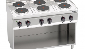 Electric cooker 6xplates round (15,6 kW)