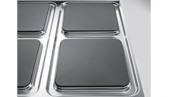 Electric cooker 2x square plates (7 kW)