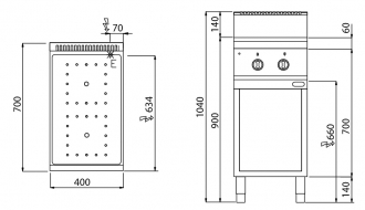 (INACTIVE) 2x infrared hobs (5 kW)