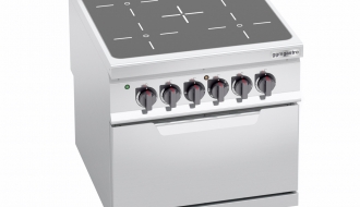 4x infrared hobs (16 kW) + electric oven static (7.5 kW)