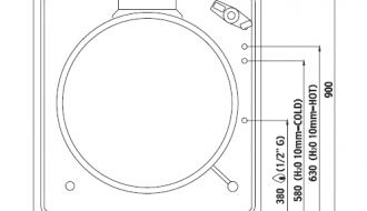 Electric pressure boiler - 100 litres (16 kW) - indirect heating