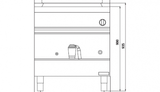 Electric pressure boiler - 100 litres (16 kW) - indirect heating