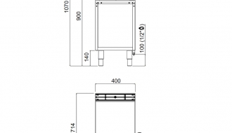 Gas Bratplatte - Glatt - mit glänzendem Finish (6,9 kW)