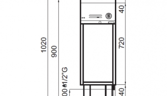 Gas deep fryer 8 litres (6,6 kW)