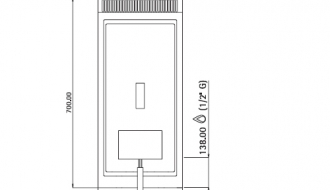 Gas fryer 15 litres (12,7 kW)