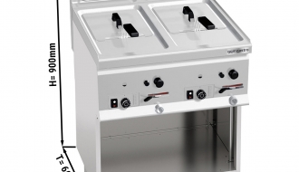 Gas deep fryer 8+8 litres (13,2 kW)