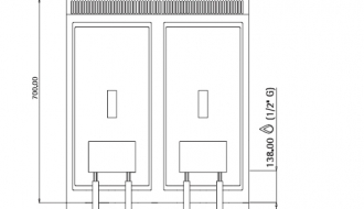 Gas deep fryer 10+10 litres (13,8 kW)