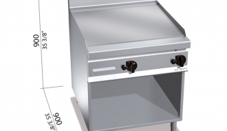 Gas griddle - smooth (20 kW)