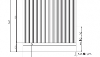 Gas griddle - grooved (20 kW)