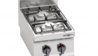 Gas stove 2x burner (9,5 kW) with pilot flame