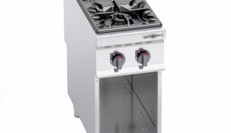 Gas stove with 2 burners (19 kW) with pilot ignition