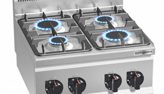 Gas stove 4xburner (12,4 kW)