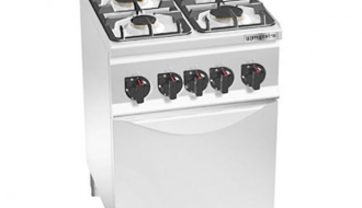 Gas stove 4xburner (12,4 kW) + Gas oven (3,5 kW)