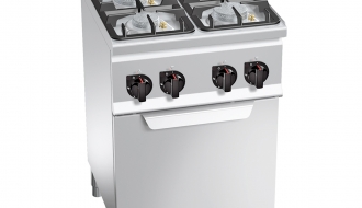 Gas stove 4xburner (19 kW) + Gas oven (3,5 kW)